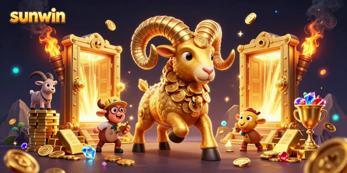 Engage with the sunwin online casino by exploring dynamic 3D golden elements and treasures.