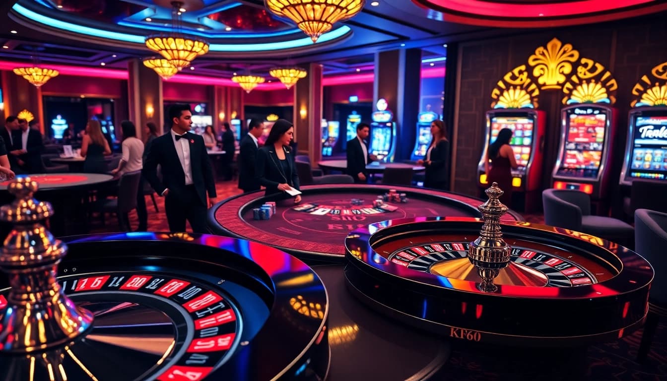 House edge strategies showcased at nhà cái SODO66 in a vibrant casino setting.