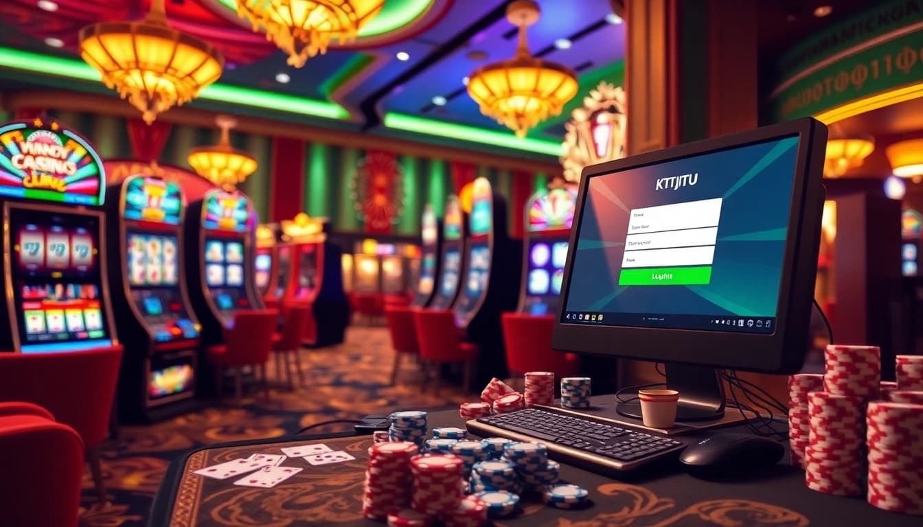 Engage with the thrill of KTPJITU login at an exciting online casino experience filled with vibrant slot machines.