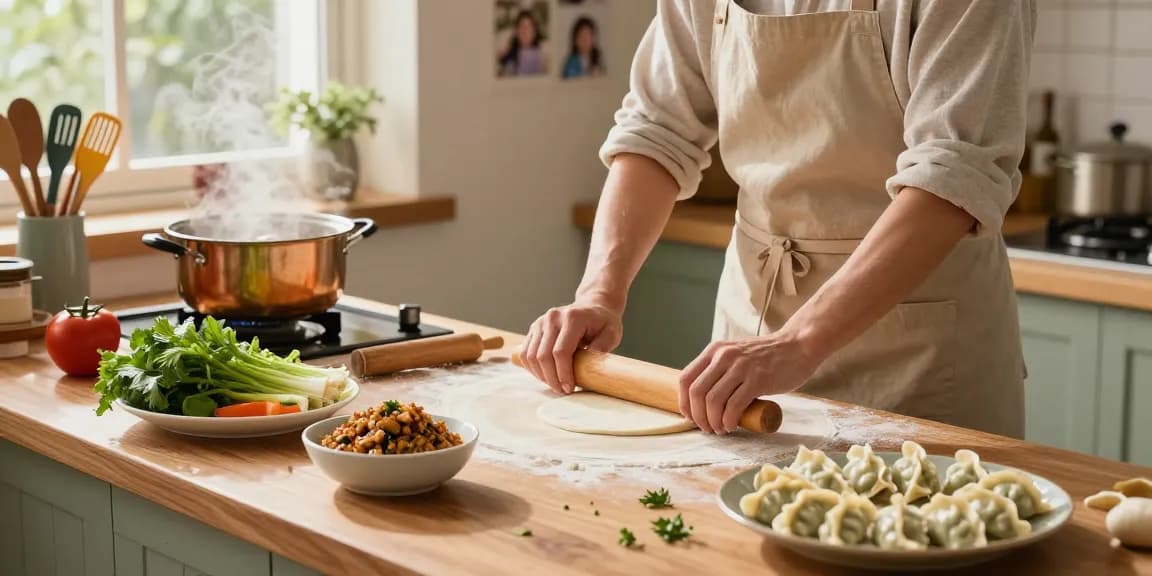 Proses memasak rajatogel dengan bahan segar dan suasana dapur yang hangat.