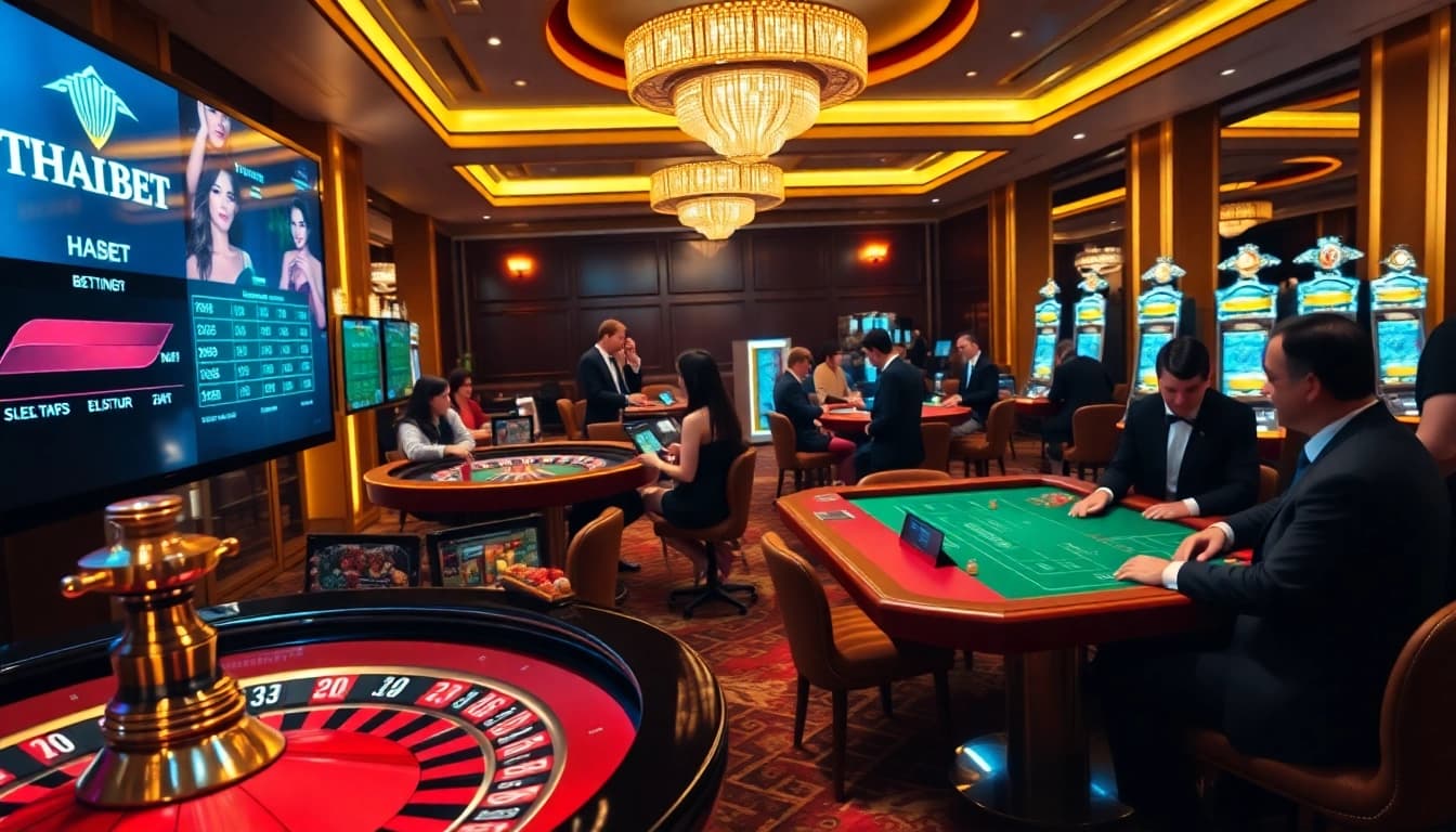 Experience thrilling moments at THABET with players engaging in strategic games and betting.