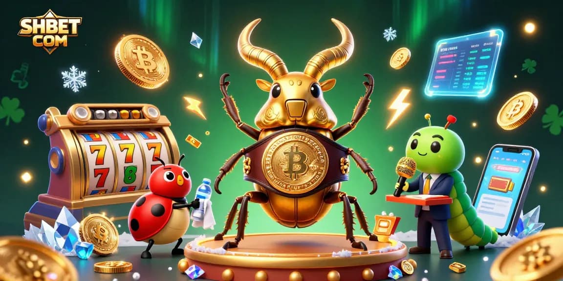 Experience thrilling games at SHBET COM, featuring vibrant casino elements and engaging characters.