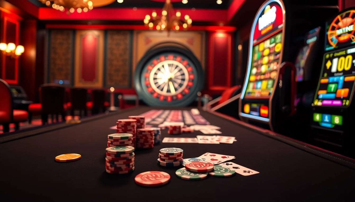 Experience the thrill of gambling at Man88 with vibrant slot machines and intense poker action.