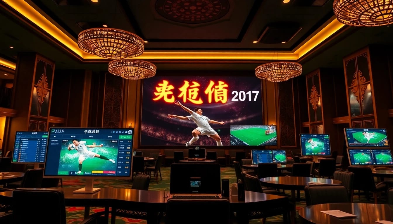 Betting scene showcasing สมัครแทงบอล with dynamic odds and vibrant football elements.