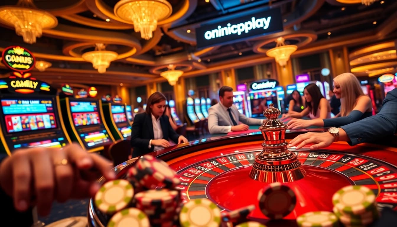 Experience excitement with Onicplay as players engage in thrilling casino games.
