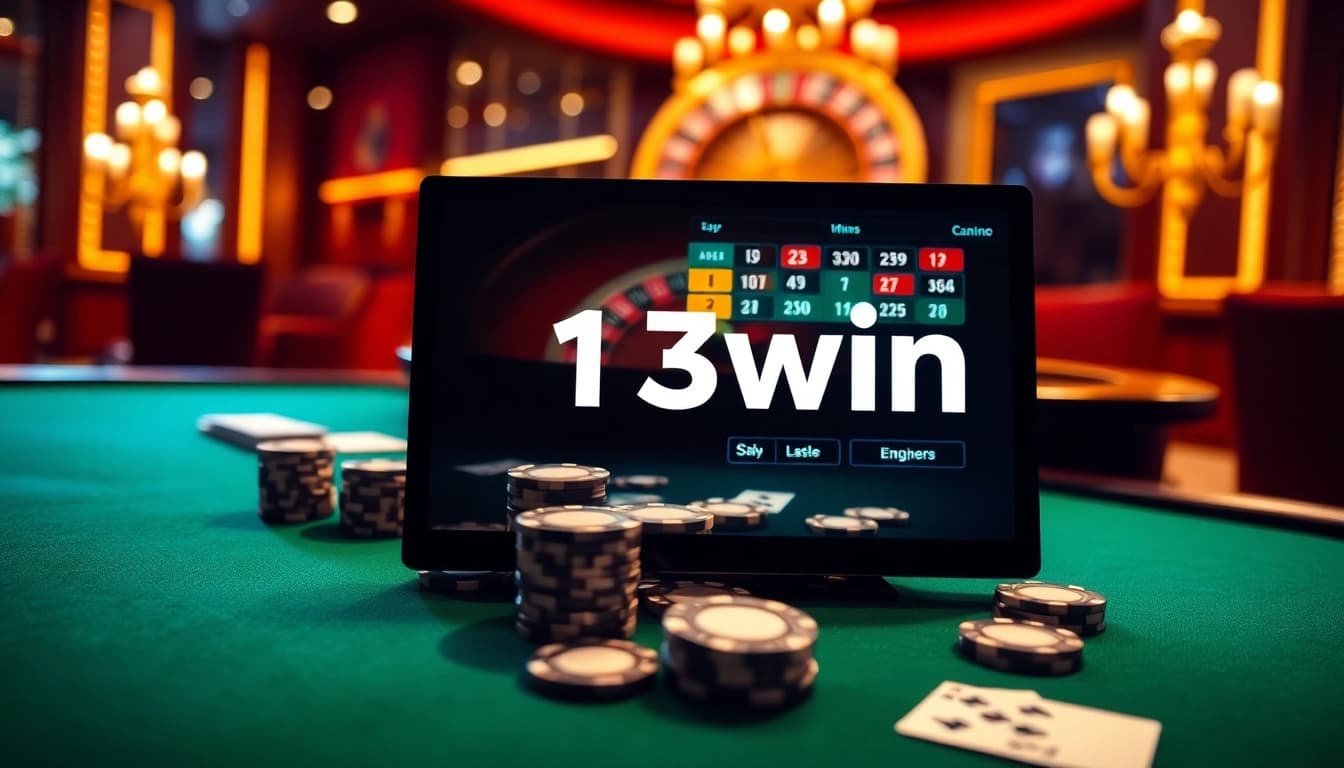 Experience thrilling gaming action at 13win's modern casino tables and vibrant gaming options.