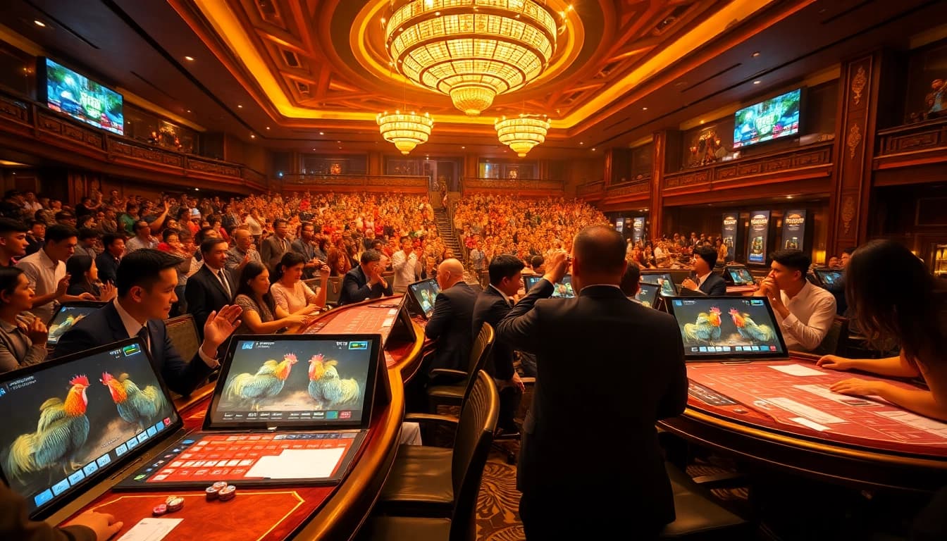 Experience the thrill of đá gà 68win with intense betting action and vibrant casino atmosphere.