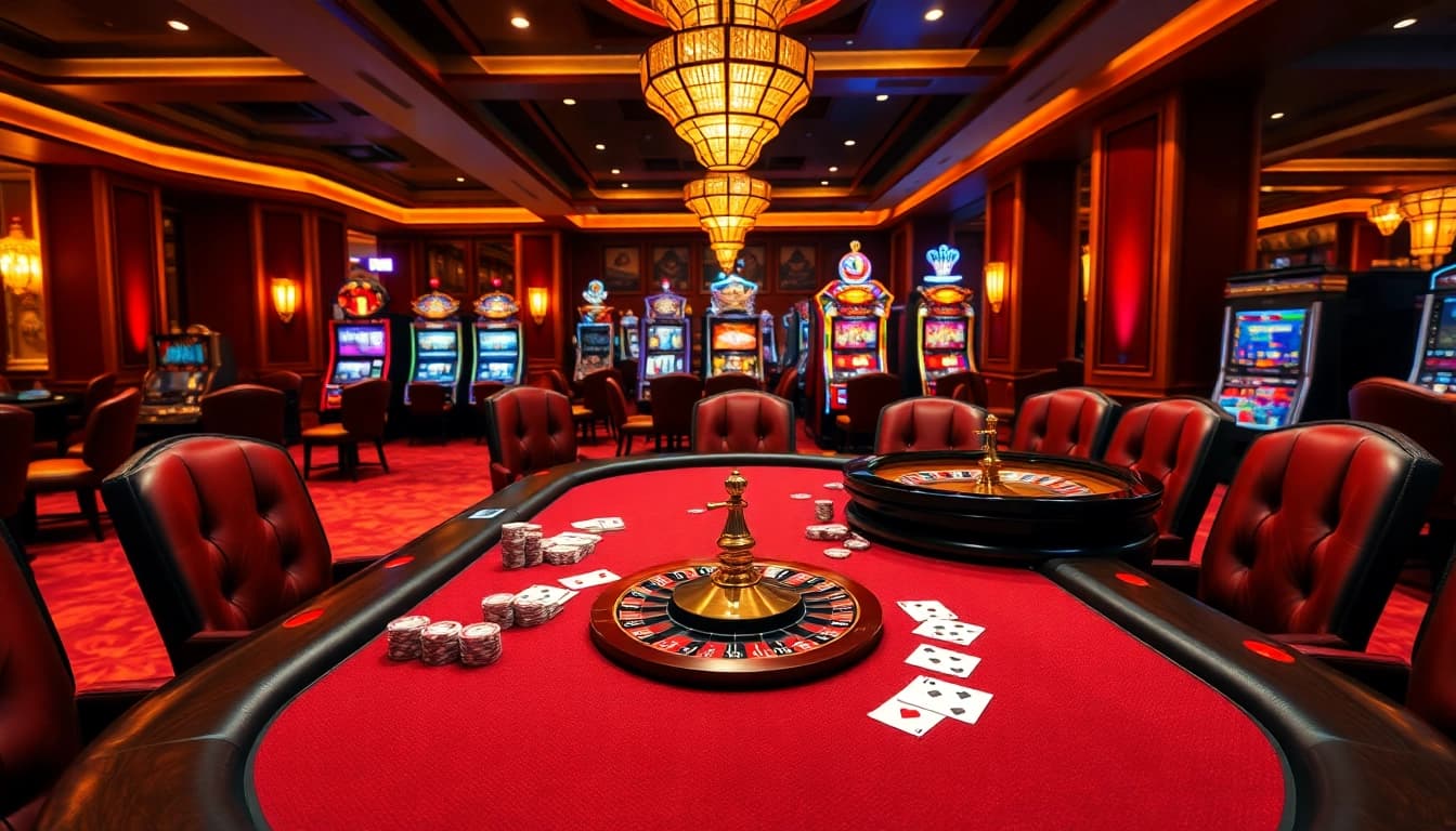 Winning at MK8 poker with colorful chips and cards on a luxurious table.
