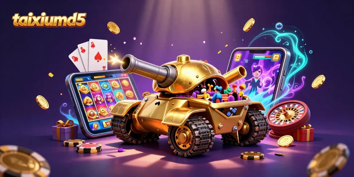 Engage in thrilling gameplay with taixiumd5's vibrant casino scene, featuring dynamic slots and festive elements.