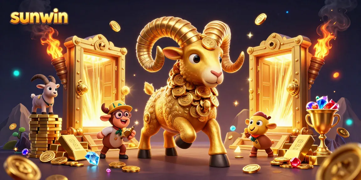 Engage with the sunwin online casino by exploring dynamic 3D golden elements and treasures.