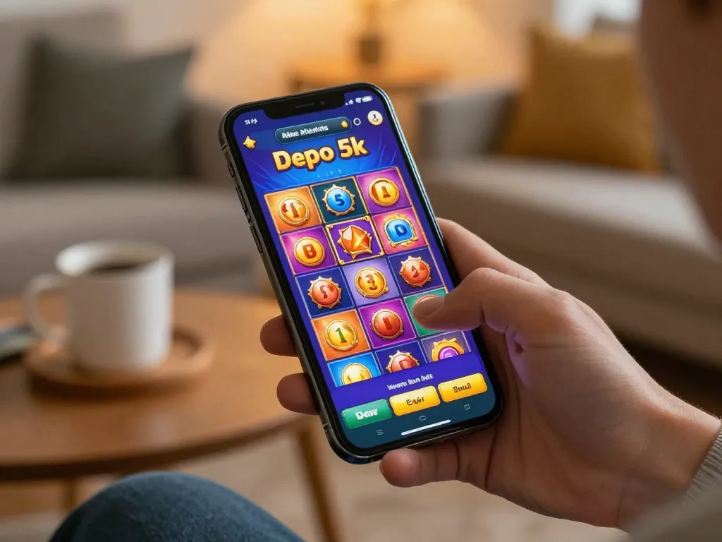 Play exciting games on slot depo 5k with a smartphone, engaging visuals and dynamic interface
