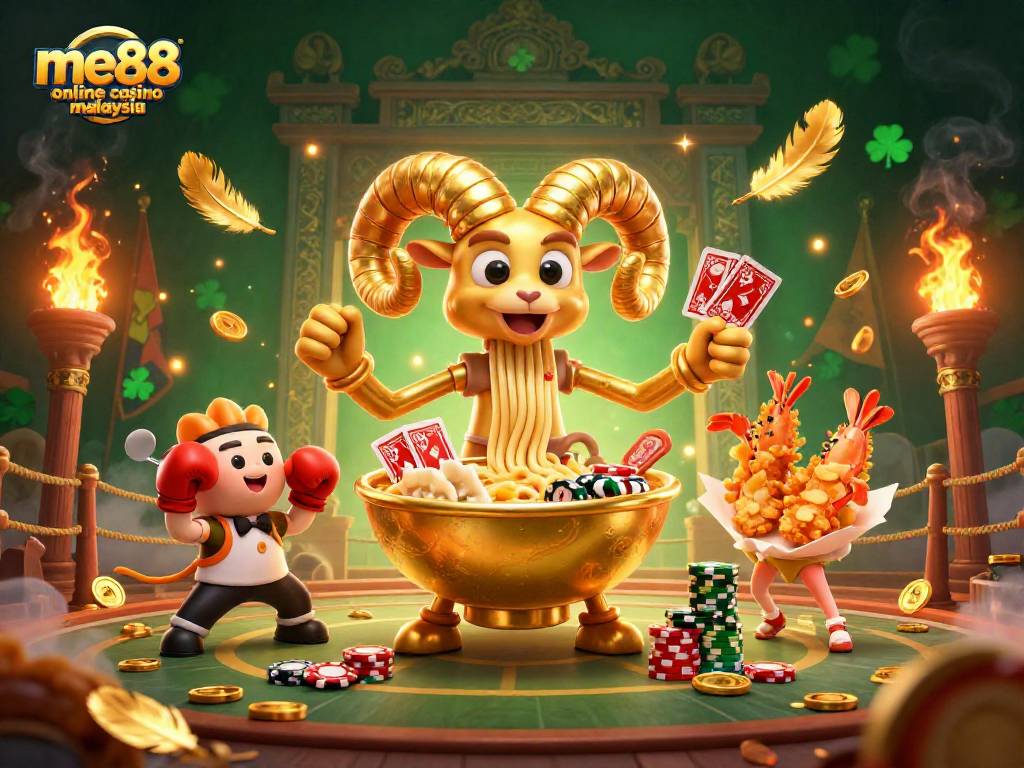 Play exciting games at me88 online casino Malaysia with thrilling characters and vibrant casino elements.