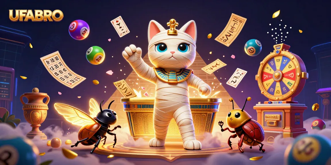 UFABRO enters the thrilling world of online gaming with vibrant 3D casino illustration.