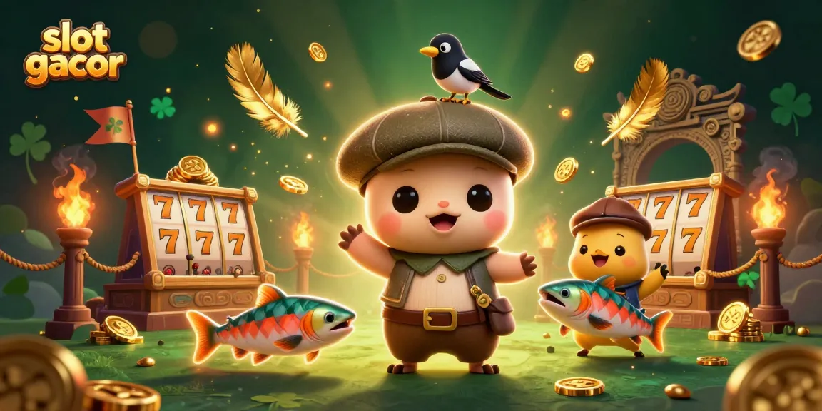 Experience immense excitement with slot gacor's vibrant reels and playful characters in this enchanting 3D scene.