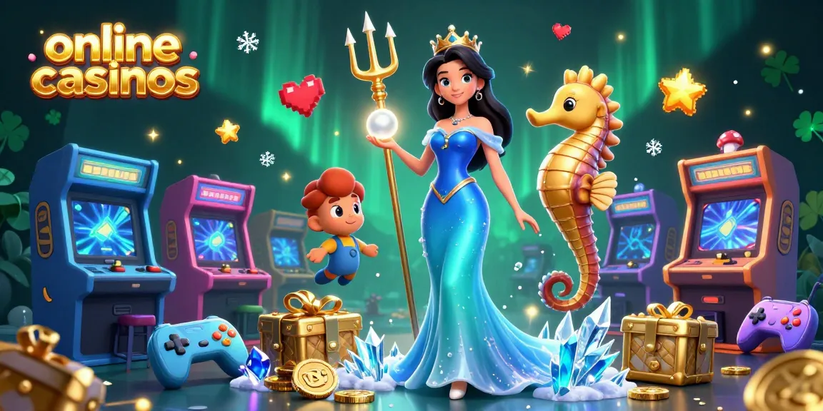 Engage with online casinos and win with stunning gaming visuals in this vibrant 3D illustration.