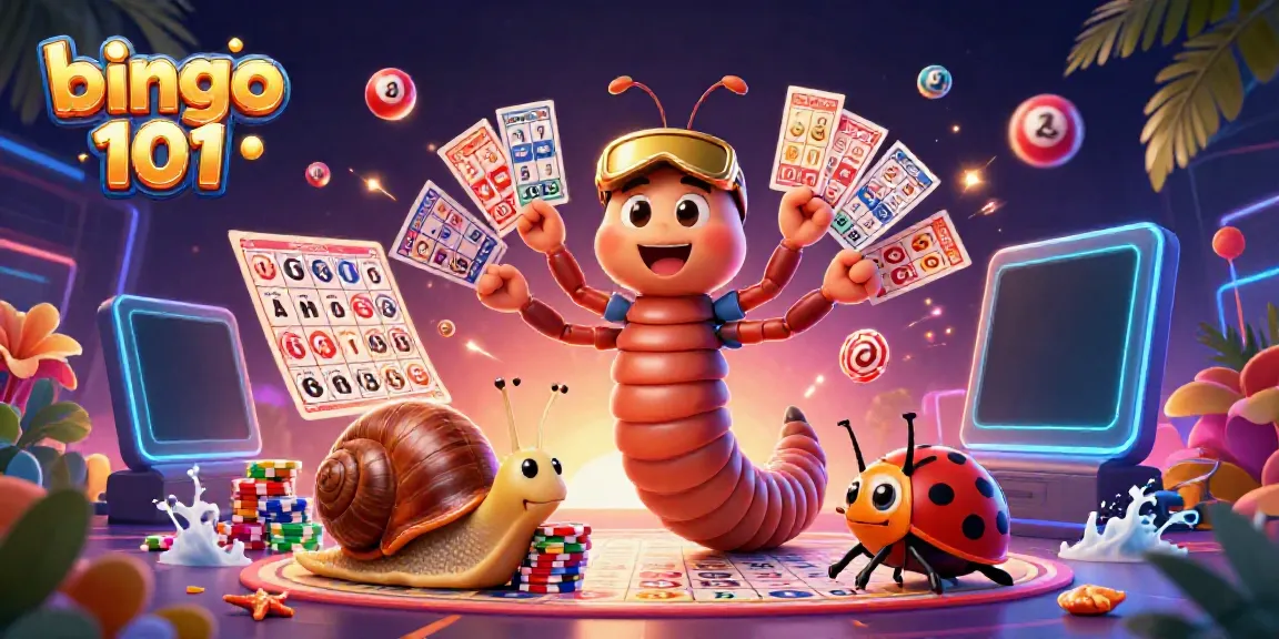 Experience the excitement of bingo 101 with vibrant characters interacting in a richly detailed gaming scene.