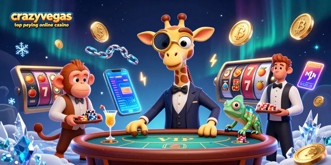 Experience excitement at crazyvegas top paying online casino with high-roller giraffe and gaming action.