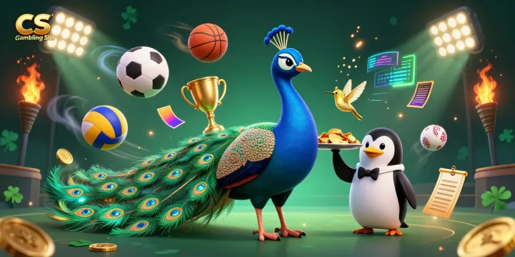 Experience the excitement of CS Gambling Site with vibrant characters and dynamic gaming elements.