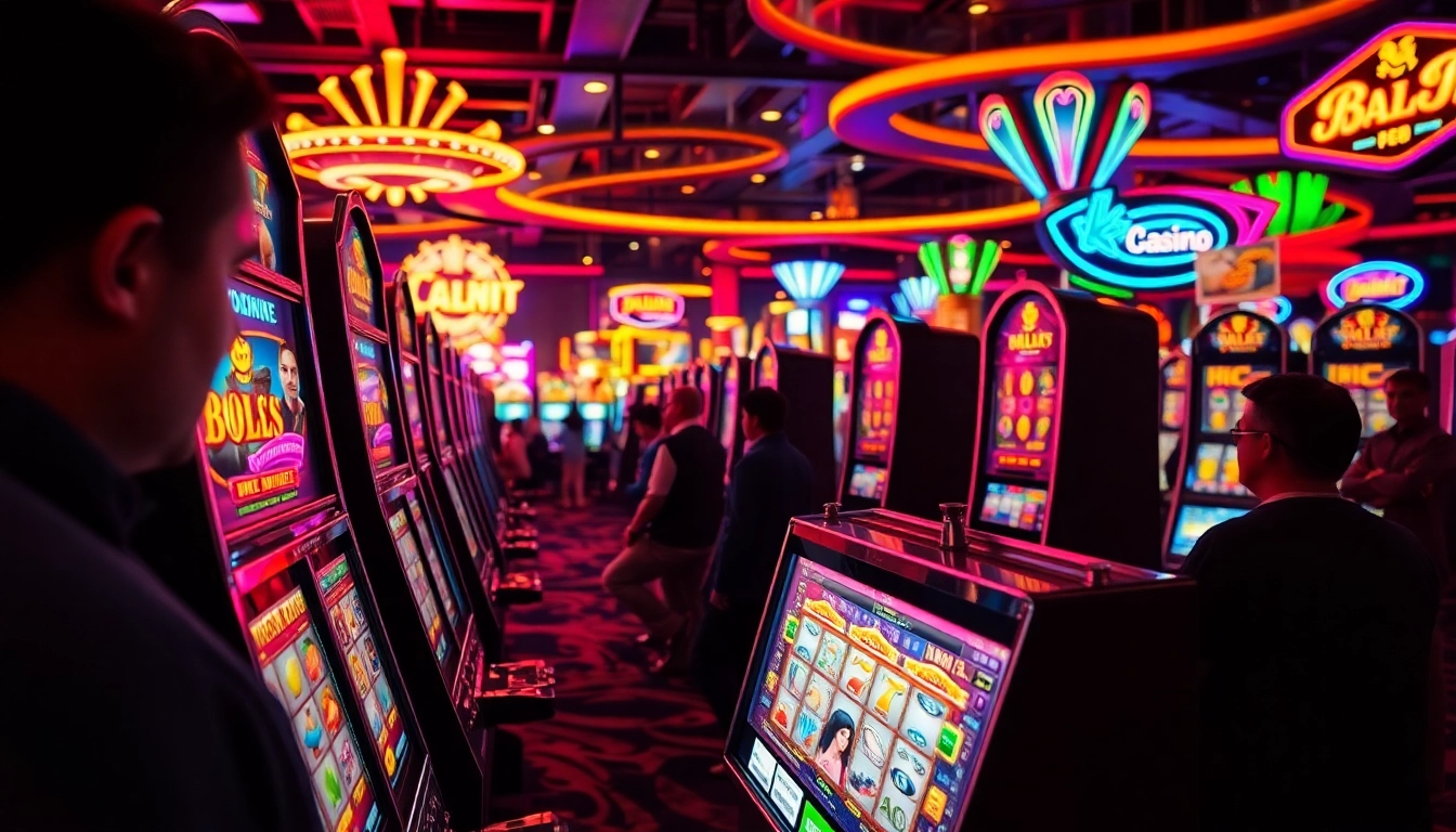 Situs toto menawarkan permainan kasino yang menarik dengan mesin slot berwarna-warni.
