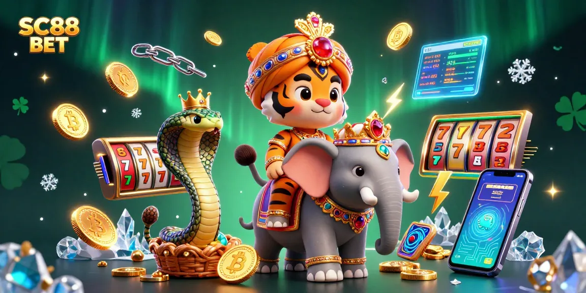 Experience thrilling gameplay at SC88 BET with this vibrant casino-themed illustration featuring rich details.
