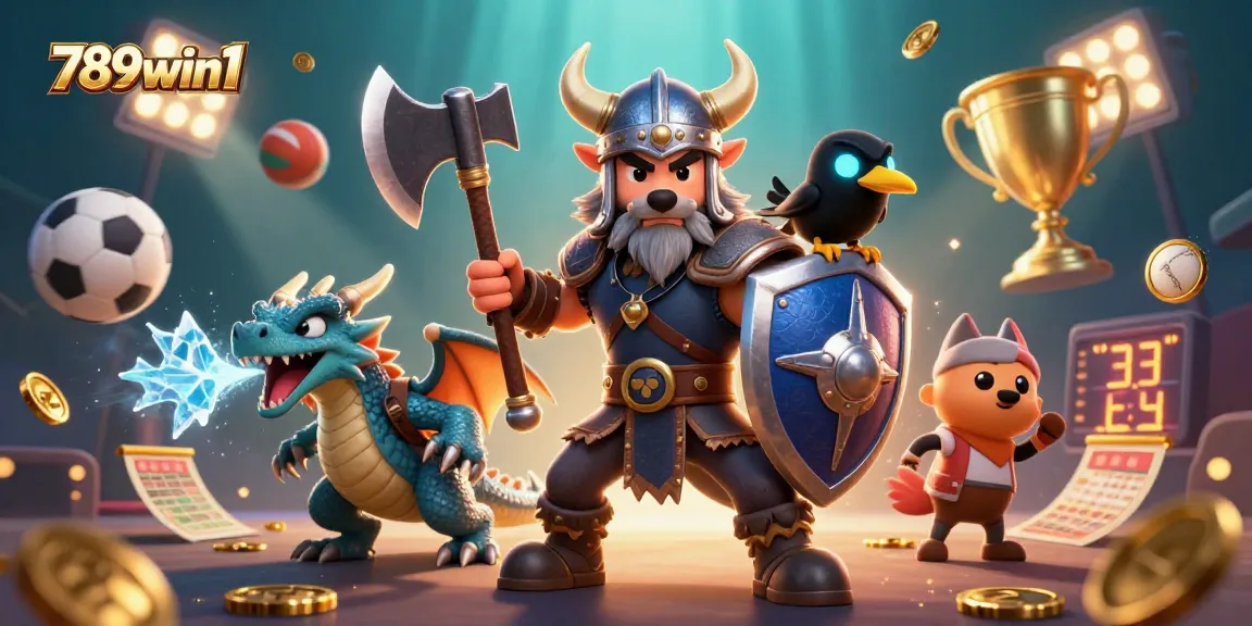 Experience thrilling gameplay with 789win1's vibrant 3D casino characters and elements.