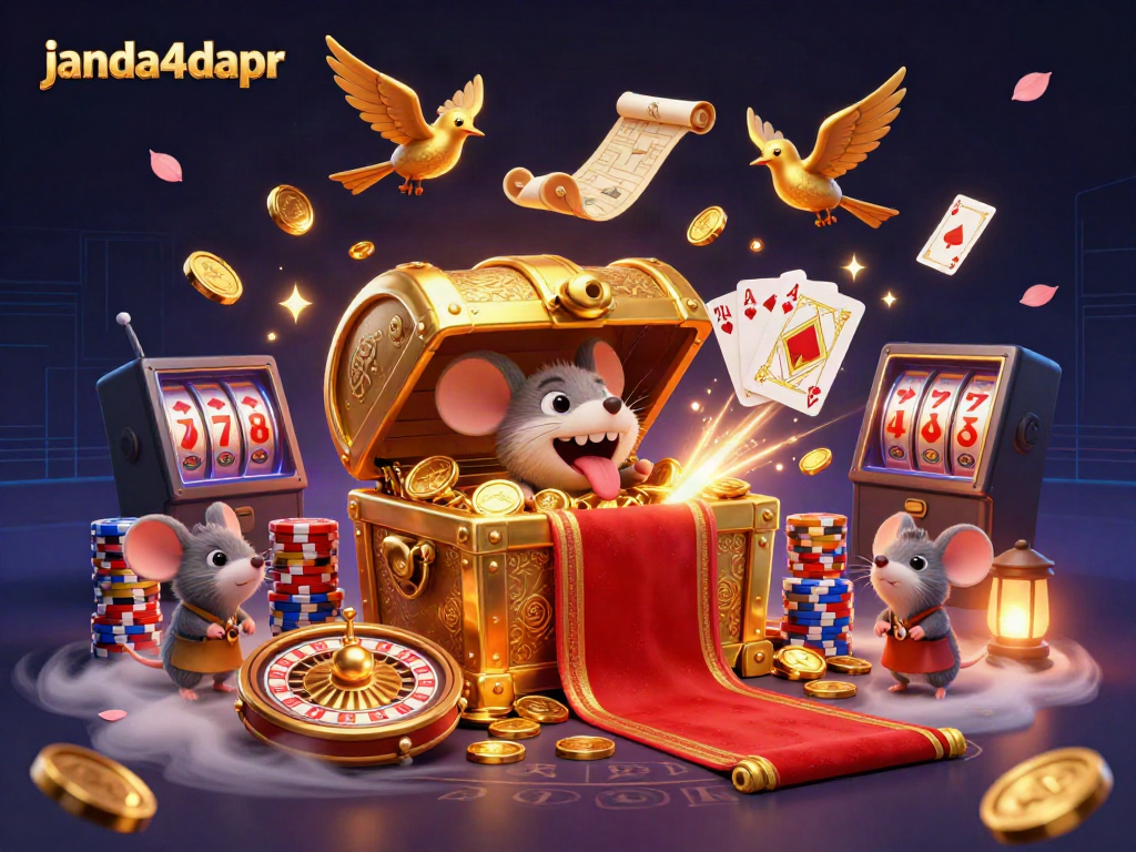 JANDA4DAPR menampilkan peti harta karun digital menarik dan permainan kasino yang seru.