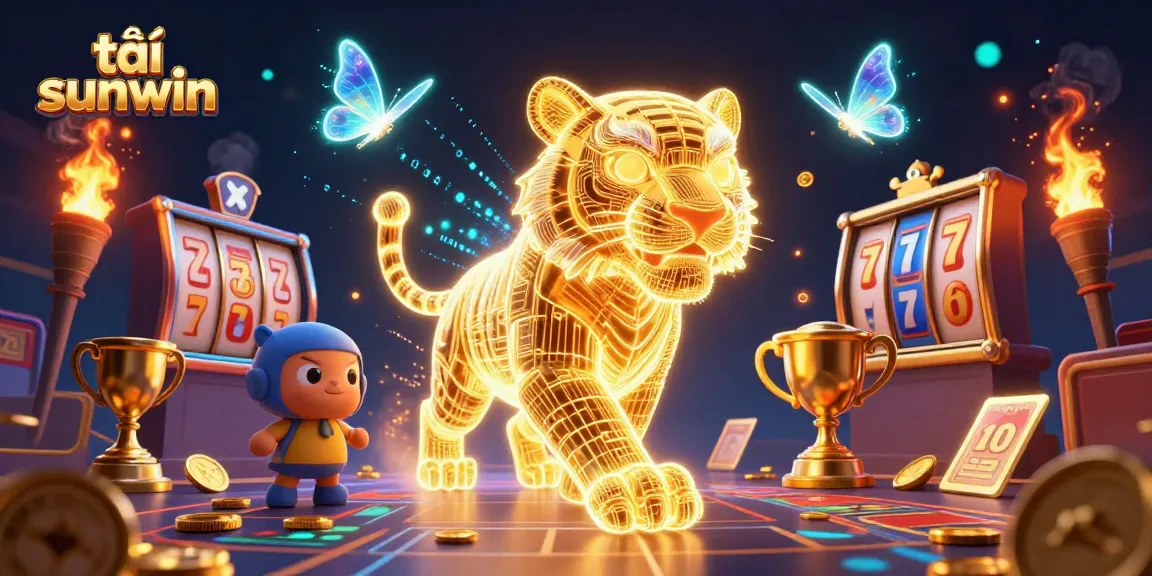 Play exciting games on tải sunwin with golden tiger and digital casino atmosphere.