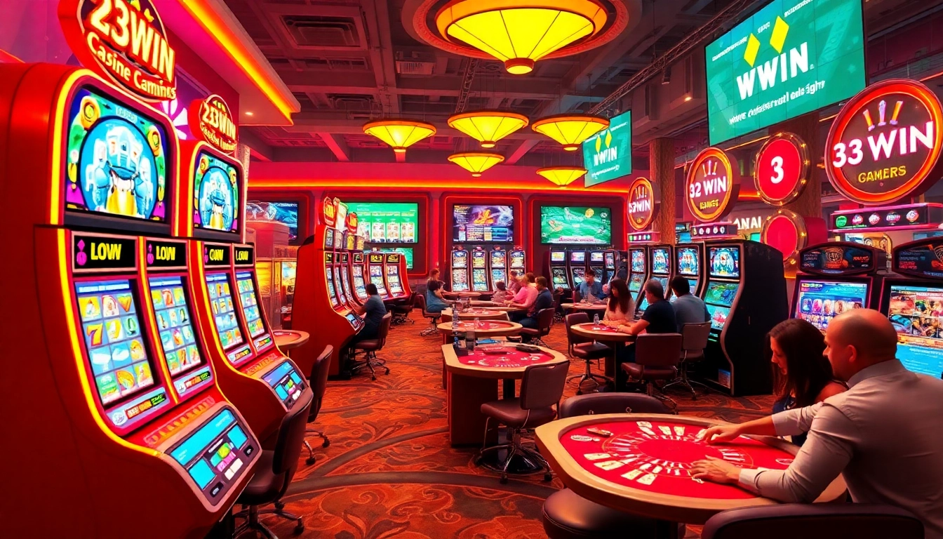 32WIN online gaming platform with vibrant casino visuals