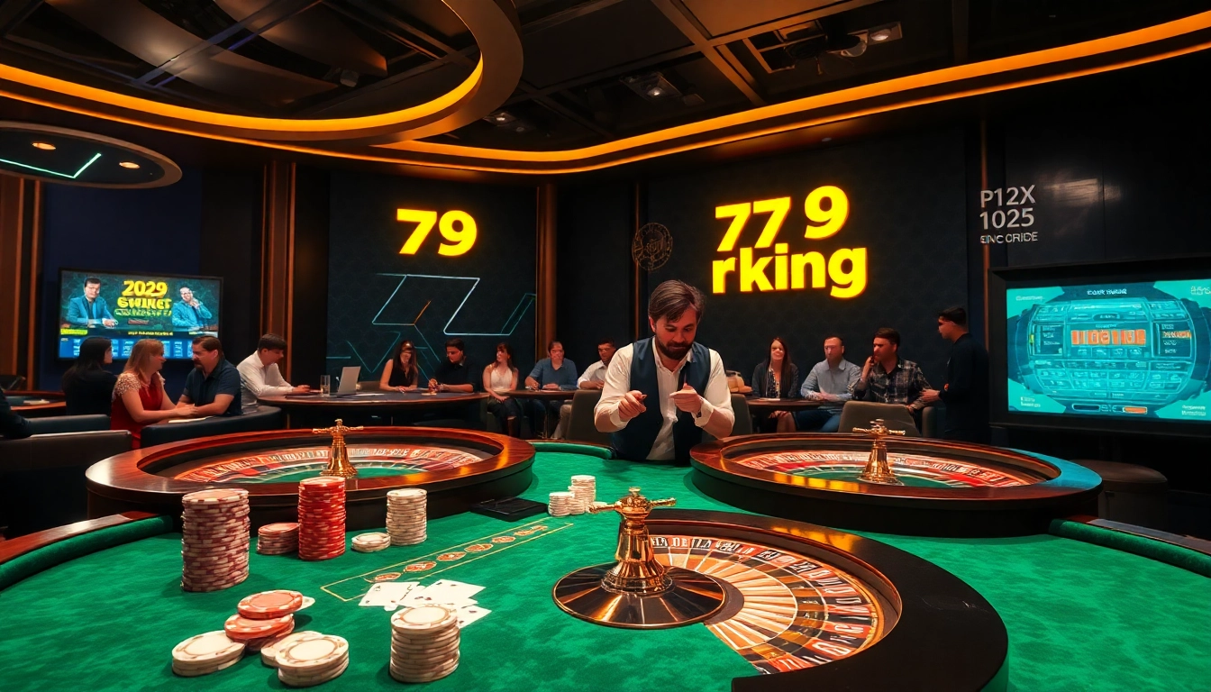 79king luxury casino table scene with chips, cards, and roulette for 2025 gambling