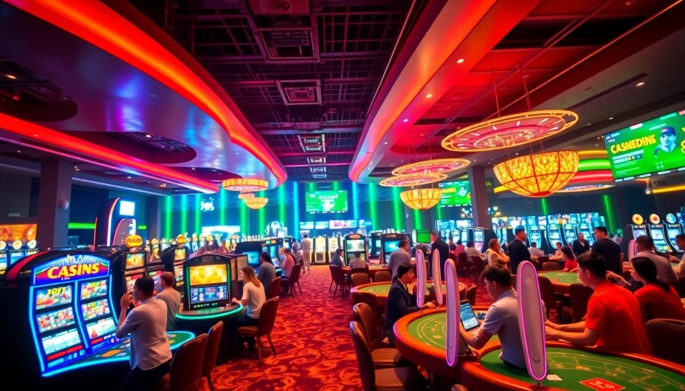 C168 COM casino experience with vibrant gaming atmosphere and enthusiastic players