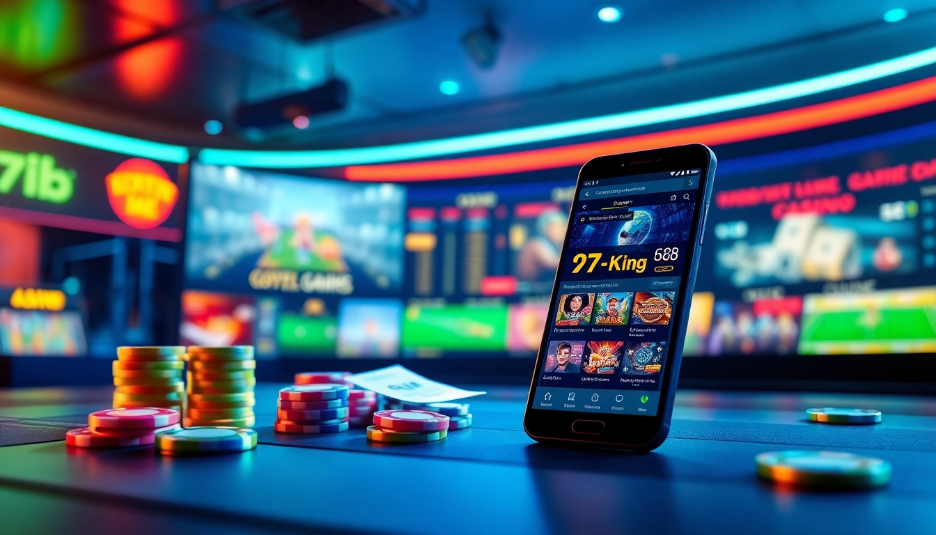 79king Online-Gaming-Oberfläche mit lebhaften Casino- und Sportwetten-Elementen.