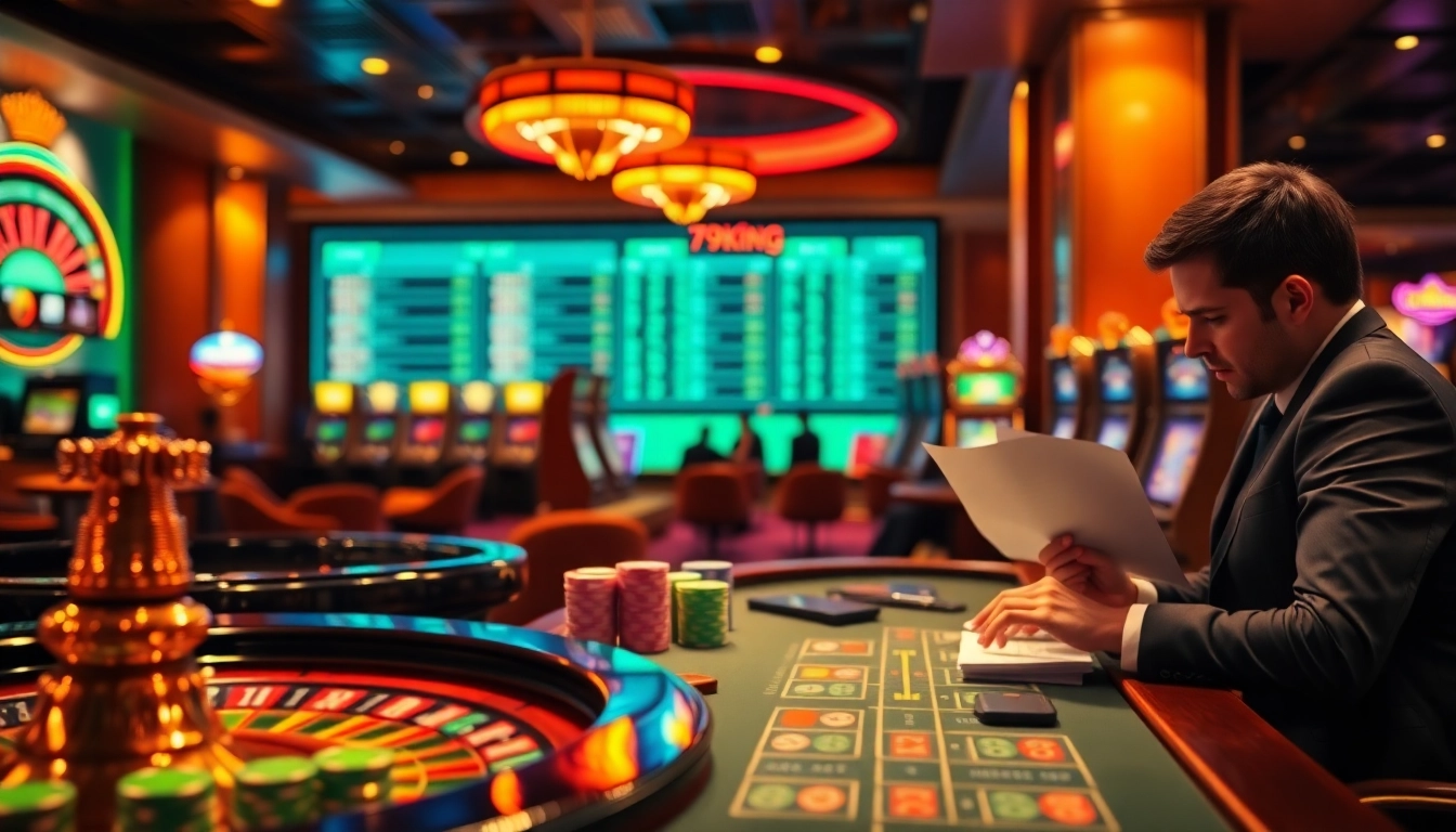 79king-inspired casino scene: high-stakes table, roulette wheel, and betting interface