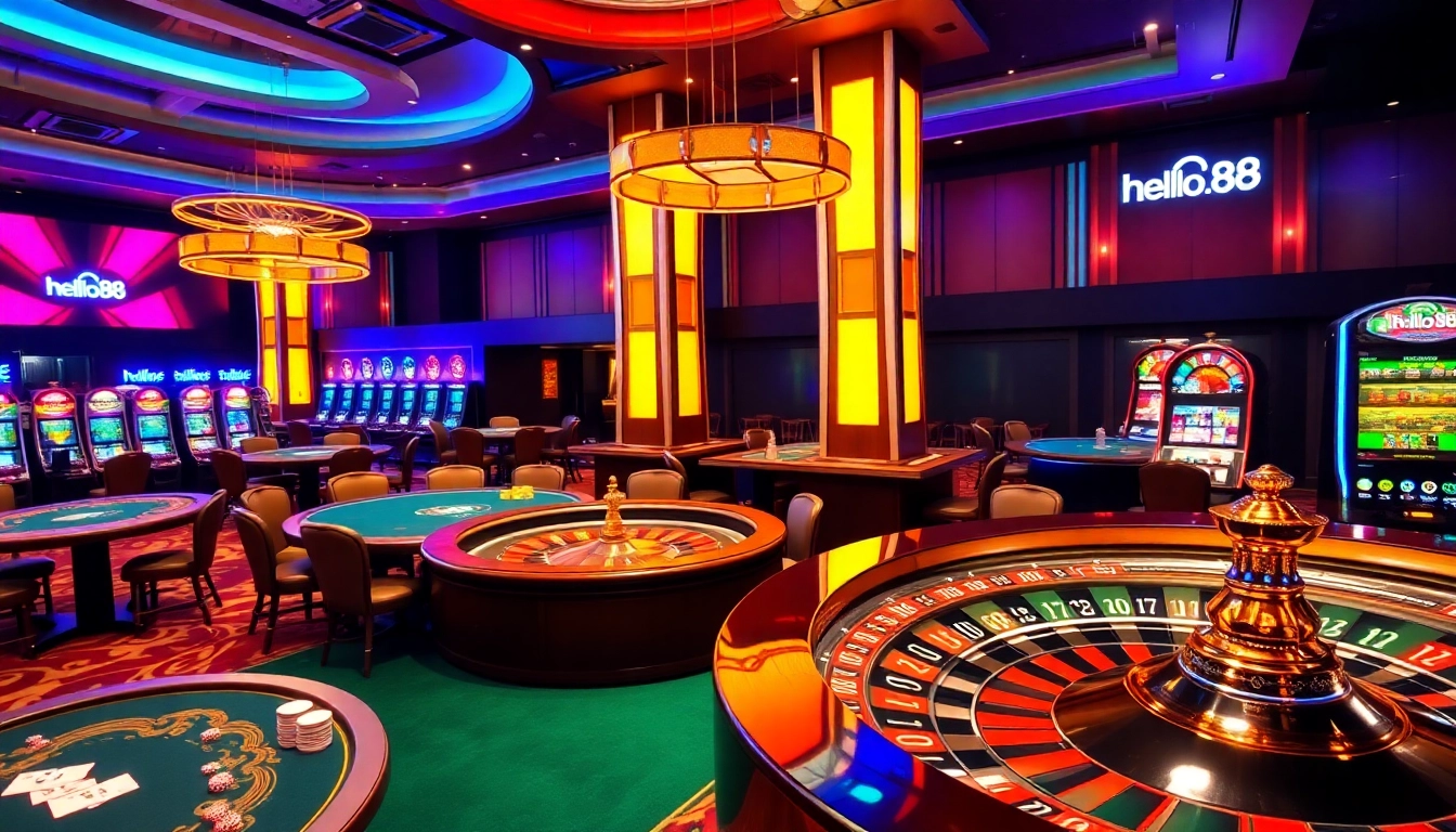 Players enjoying a thrilling gaming experience at Hello88 Casino.