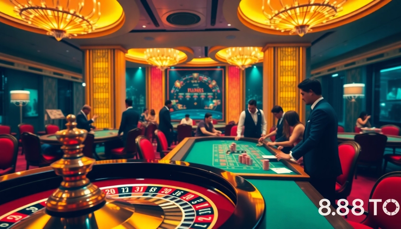 Experience the thrill of gambling at 888TO with dynamic casino gameplay and luxurious settings.