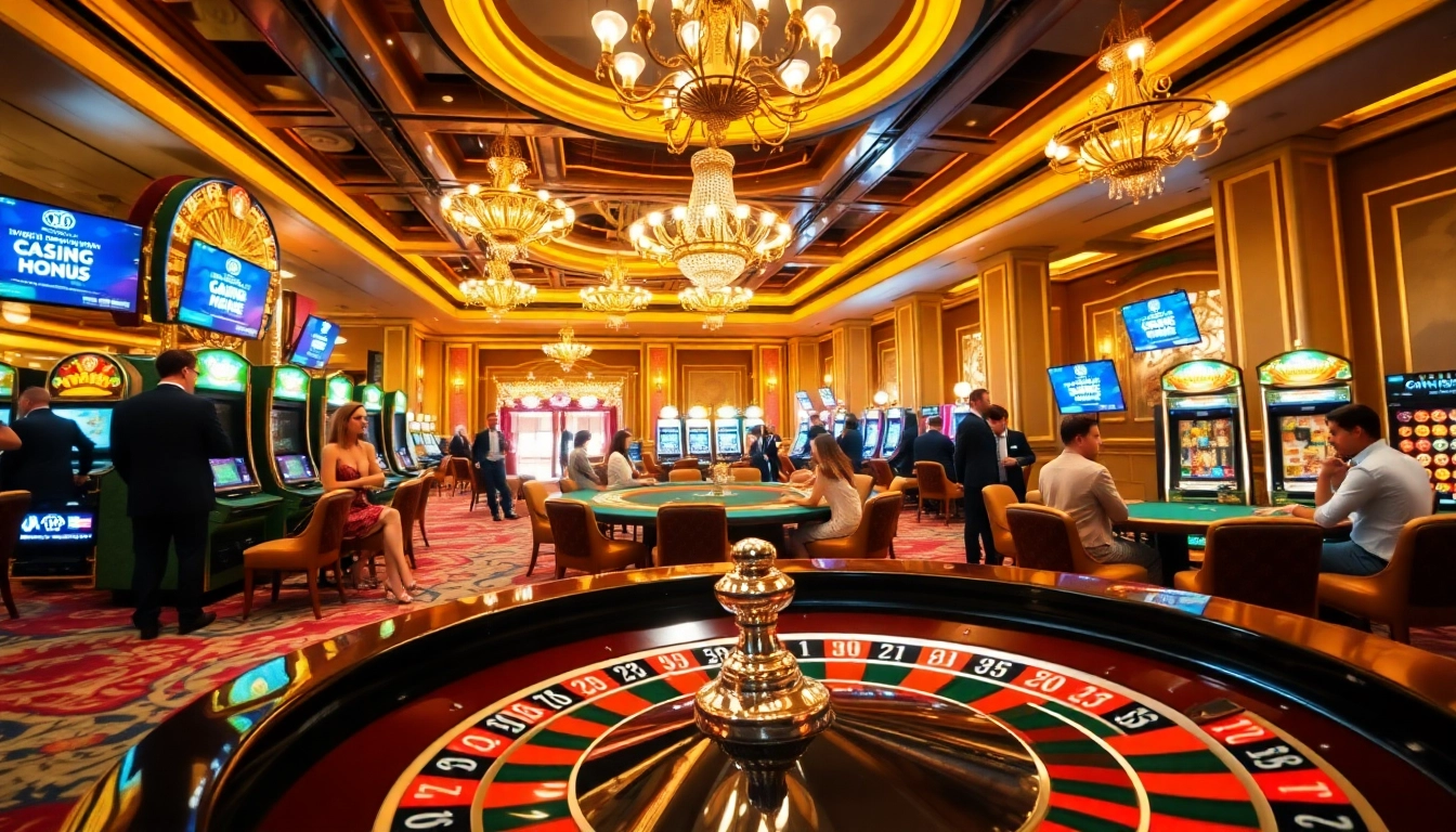 Experience the thrilling atmosphere of gambling at https://kjc.solutions/ with vibrant roulette tables and exciting slot machines.