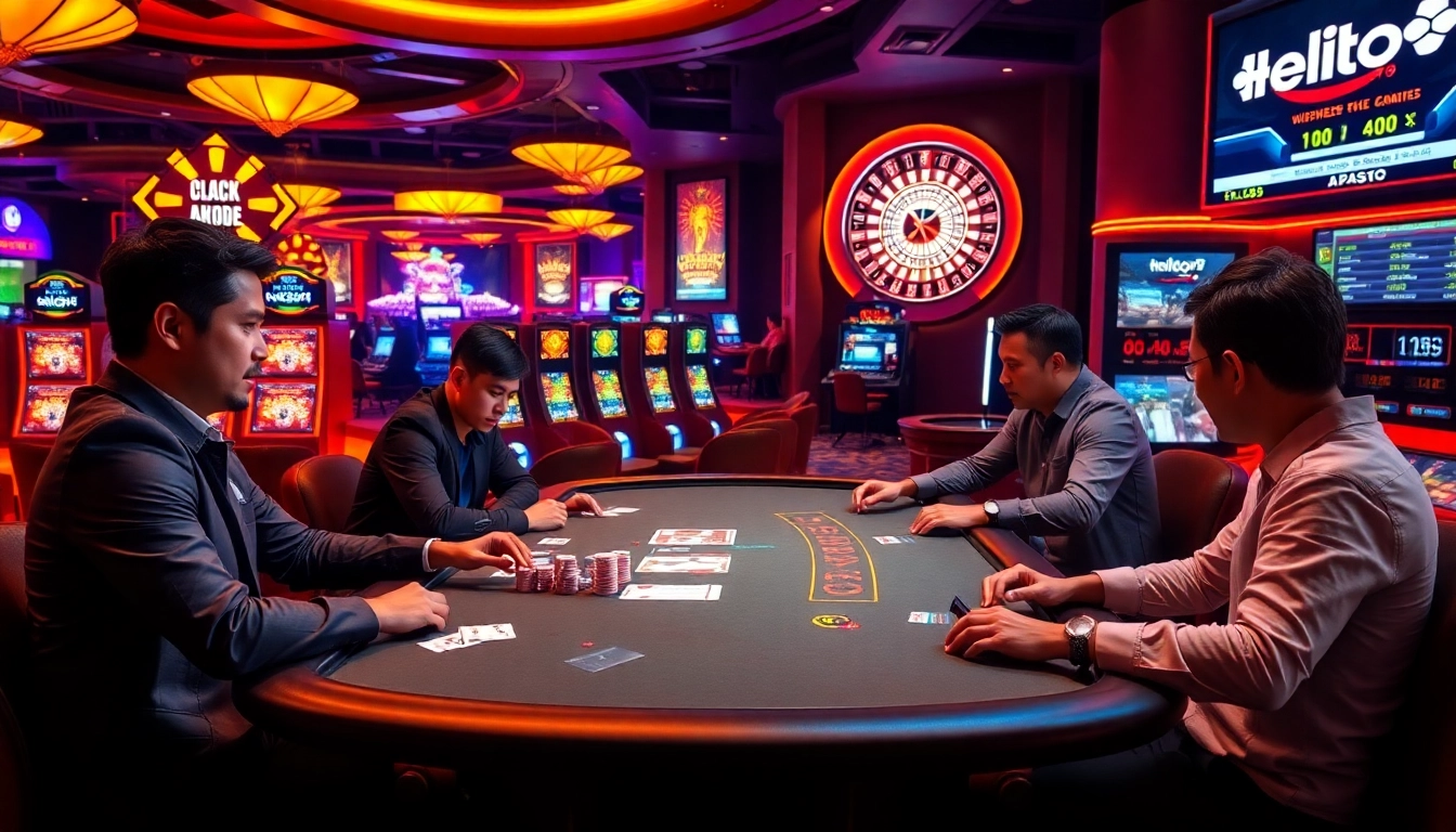 Experience thrilling bets and strategic play with Hello88 at a vibrant casino.