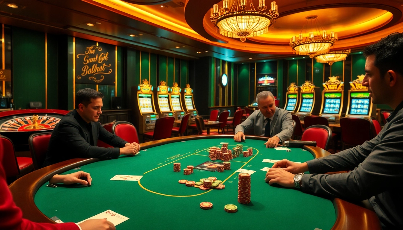 Experience thrilling moments at the 5Z7779 poker table with intense gameplay and glamorous casino ambiance.