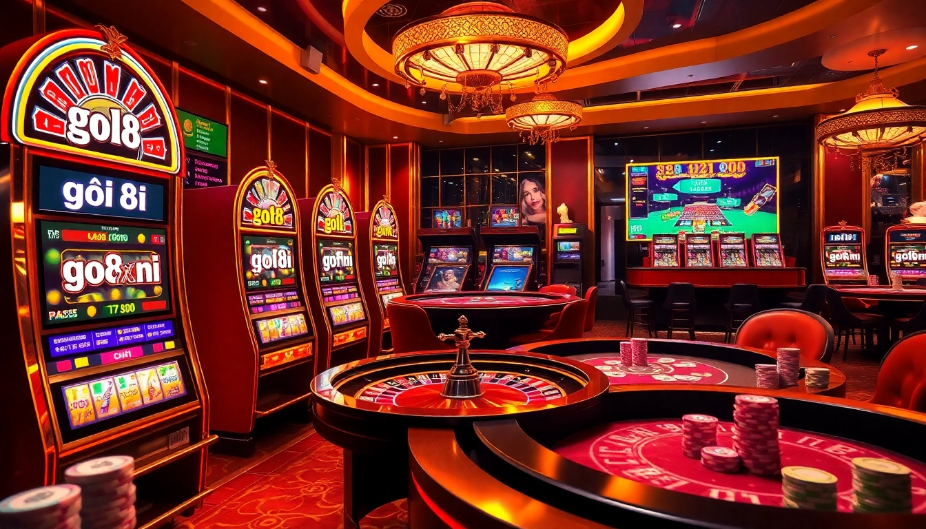Experience the thrill of go8 nổ hũ at a vibrant online casino filled with exciting slot machines and poker tables.