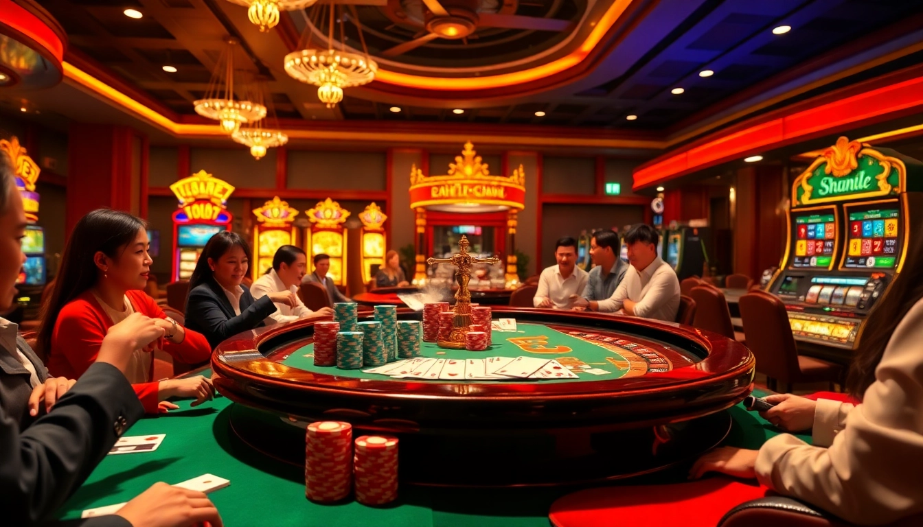Experience thrilling action at Trang chủ May88 with vibrant casino tables and exciting gameplay.