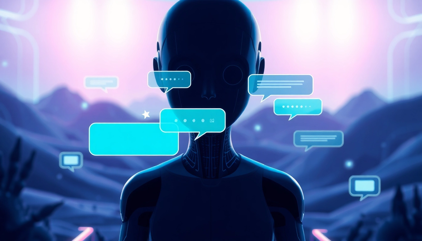 Engaging AI chat interface for sex AI chat with futuristic design.