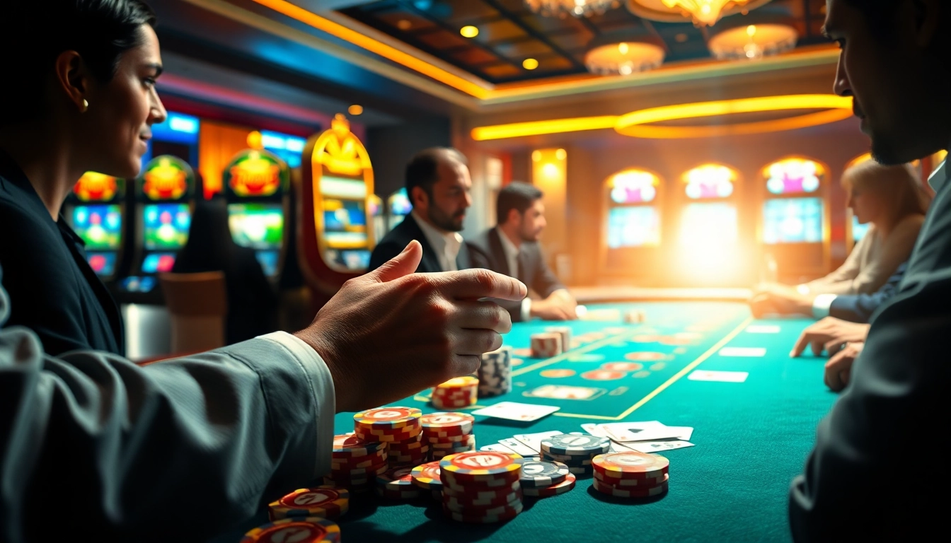 Players celebrating a win at a stylish poker table featuring the keyword 789p on chips.