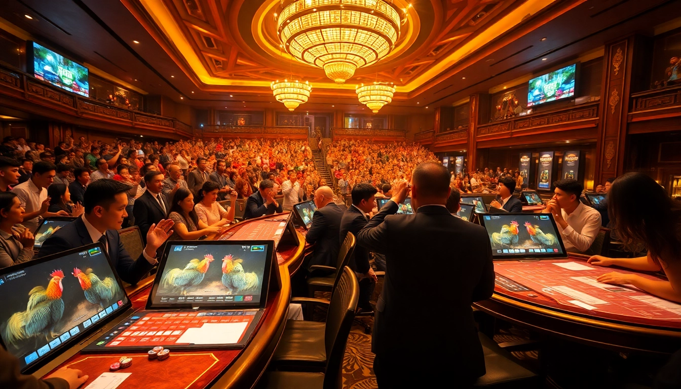 Experience the thrill of đá gà 68win with intense betting action and vibrant casino atmosphere.