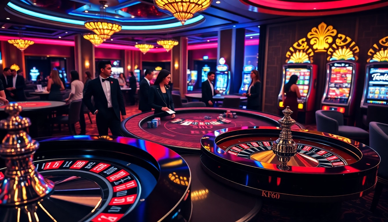 House edge strategies showcased at nhà cái SODO66 in a vibrant casino setting.