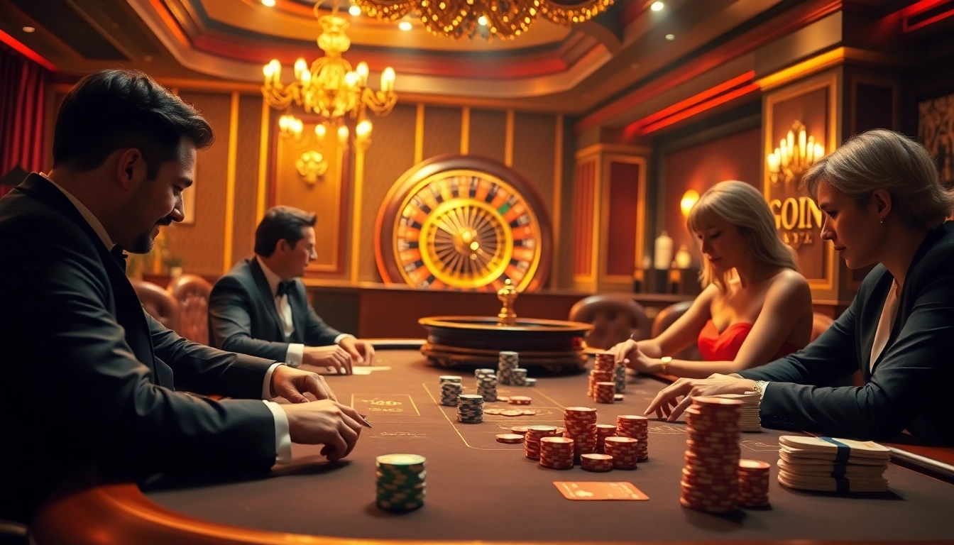 Experience the thrill of winning at Luckywin's vibrant casino table full of action and excitement.