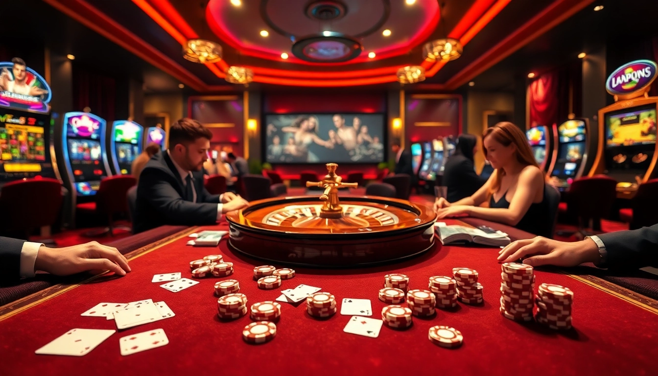 Experience the excitement of pg88 nhà cái with engaging casino games and luxury decor.