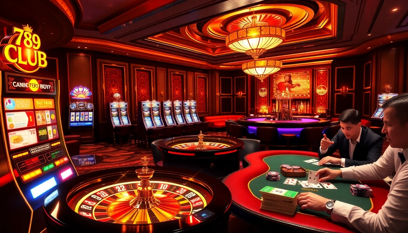 Experience the excitement of winning at 789CLUB with vibrant casino games and luxurious settings.