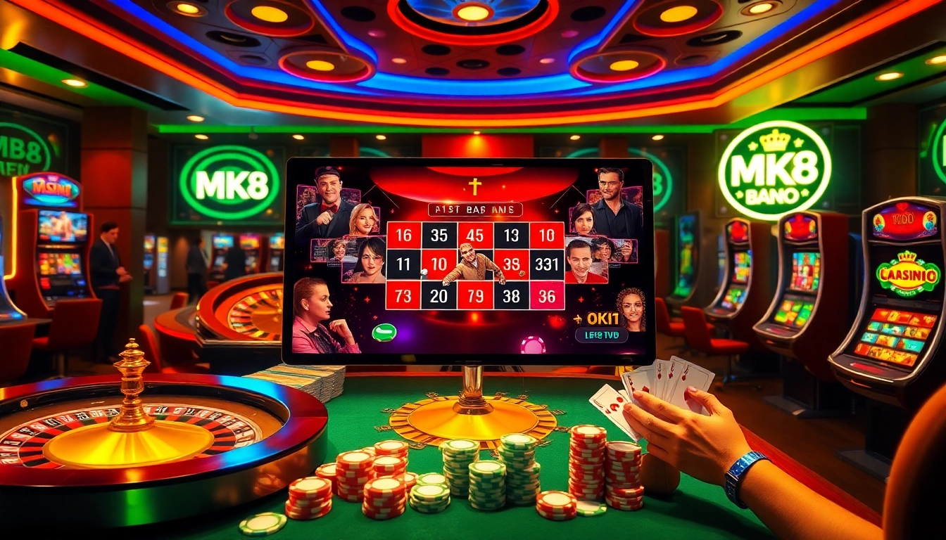 Experience the thrill of winning at MK8 – online casino with roulette wheels and poker chips.