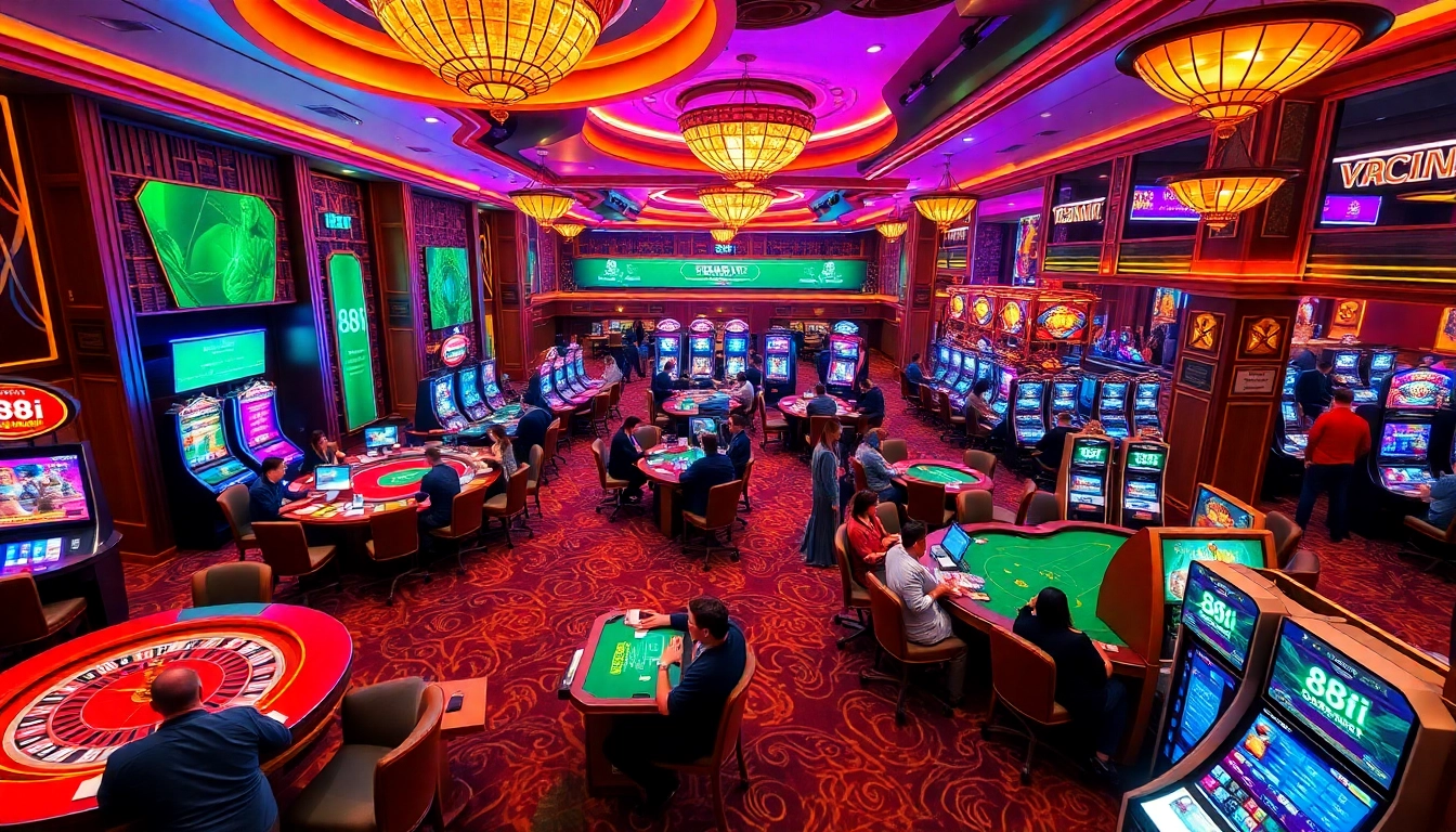 Experience the thrill of winning at 88i with lively casino games, vibrant tables, and engaged players.