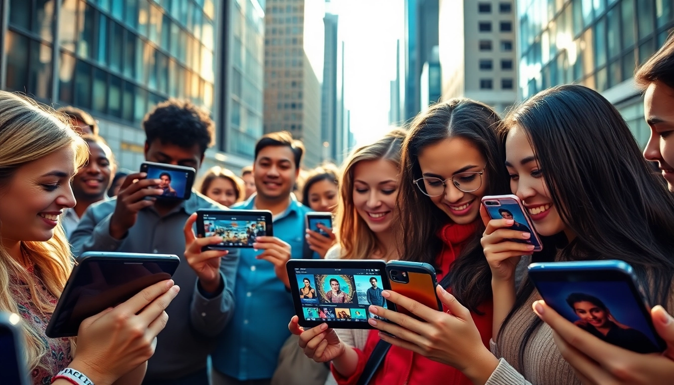 Discover OnlyFans Nearby Creators with vibrant digital browsing in an urban setting.