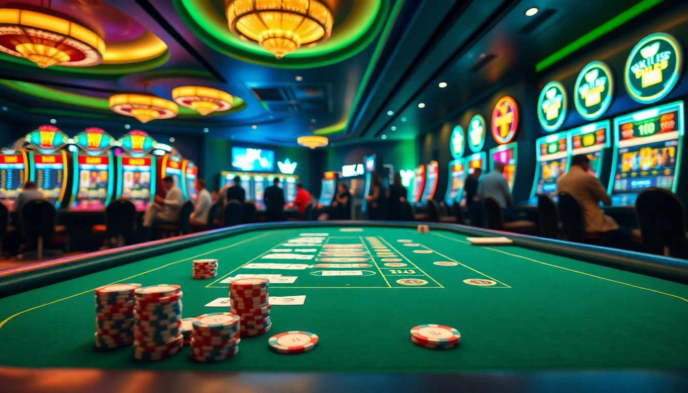 Experience the thrill of BK8 casino gaming with vibrant tables and engaging players.